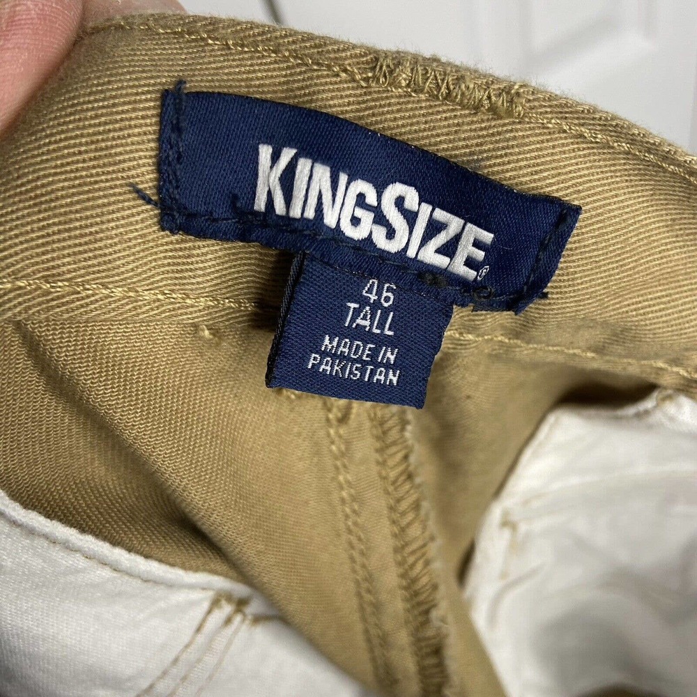 NWOT King Size Mens Size 46 Tall Cargo Shorts Tan Cotton Pockets Big & Tall - Picture 3 of 9